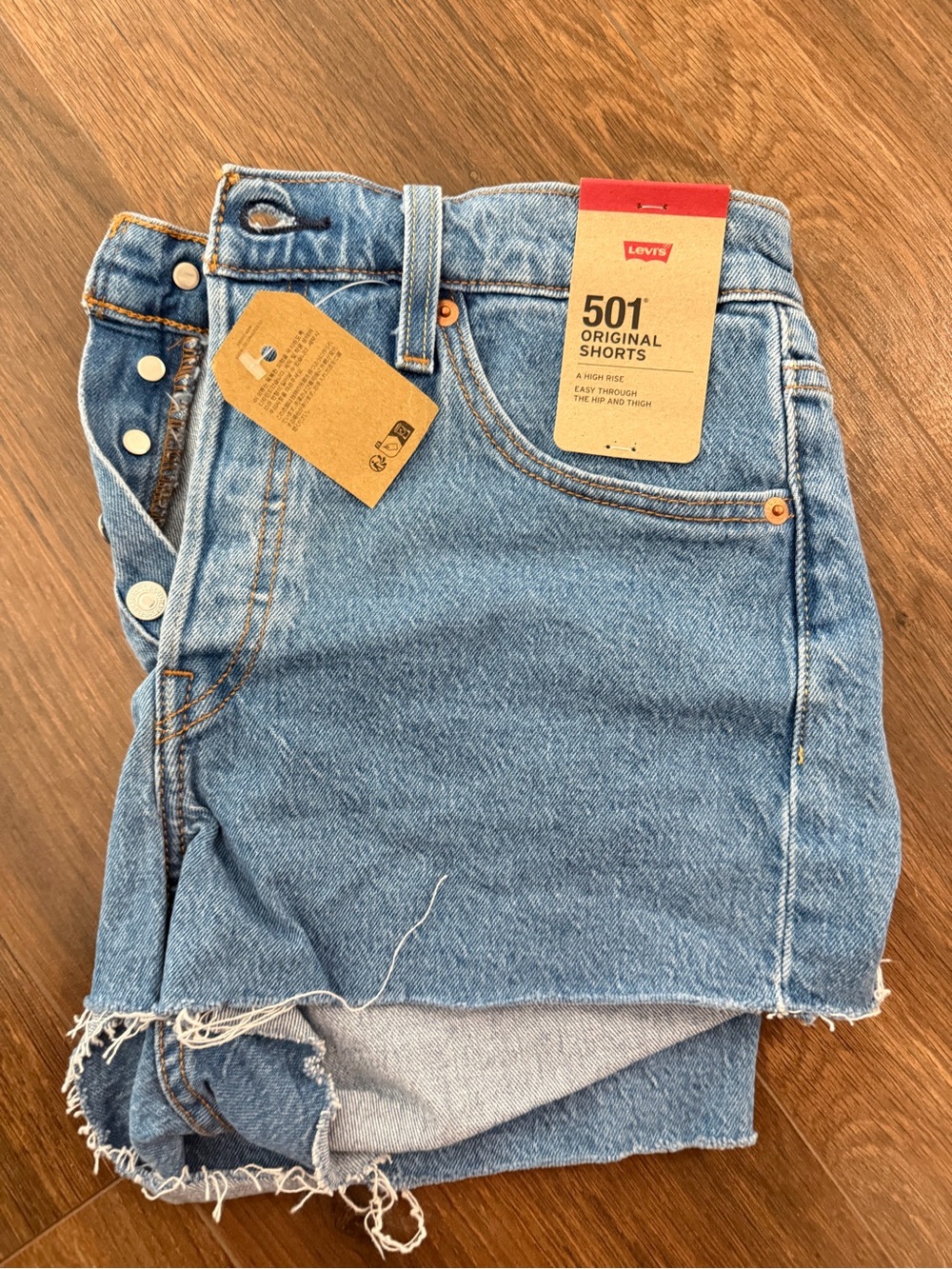 Levi's 501 Original High-Rise Denim Shorts - Blue